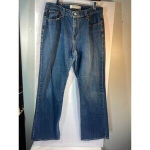 LEVIS 515 BOOTCUT WOMENS SZ 18 MED INSEAM 30 BLUE JEANS